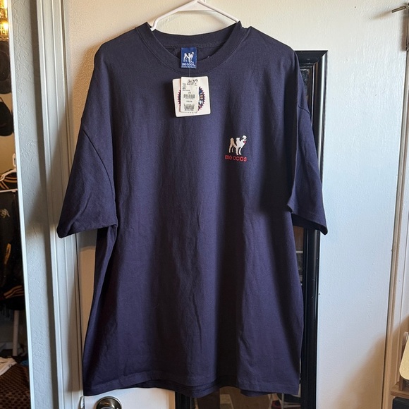 Big Dogs Navy Blue Graphic T-Shirt vintage NWT - Picture 7 of 8